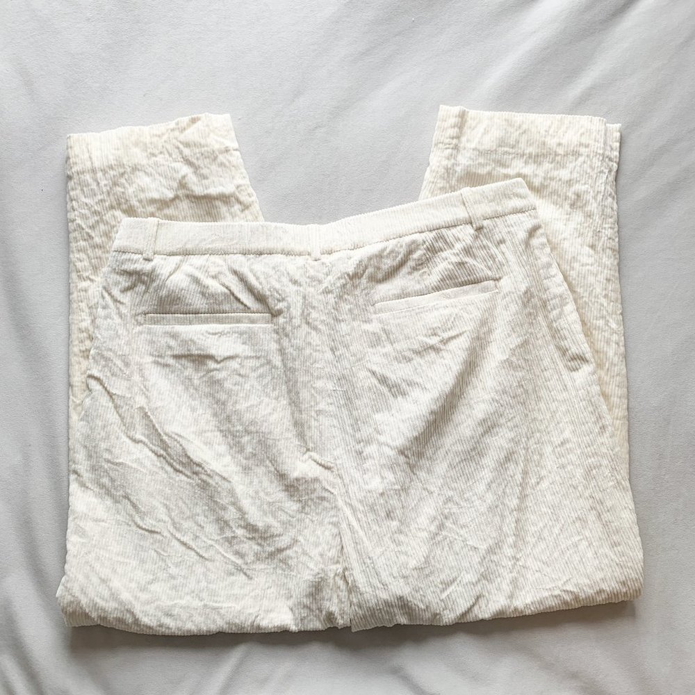 J.Crew Cream Tapered-leg Italian Corduroy Pant - Picture 3 of 5